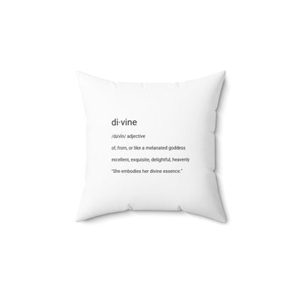 Define Divine Faux Suede Decor Pillow